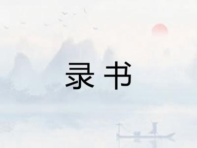录书