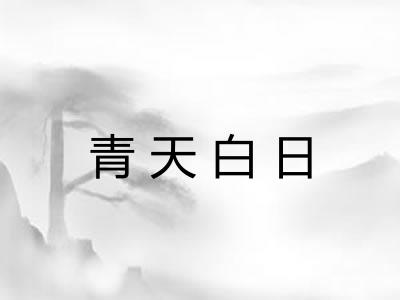青天白日