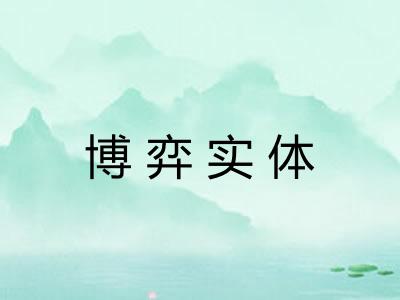博弈实体