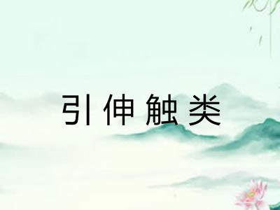 引伸触类