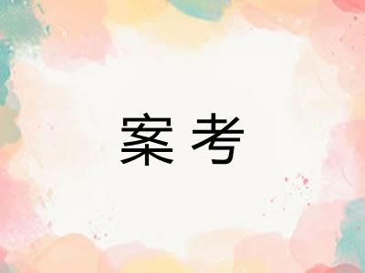 案考