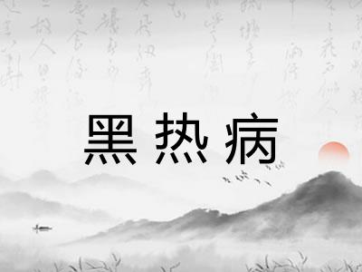黑热病 黑热病