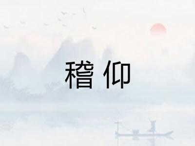 稽仰