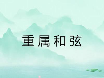重属和弦 重属和弦
