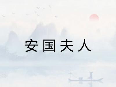 安国夫人