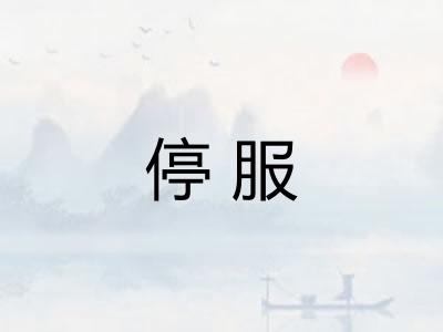 停服