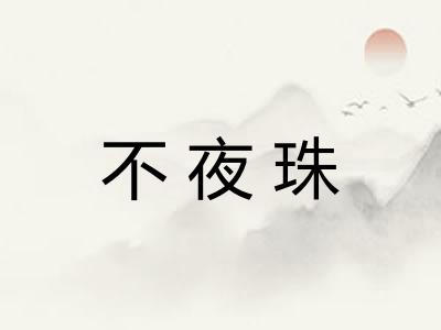 不夜珠