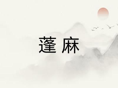 蓬麻