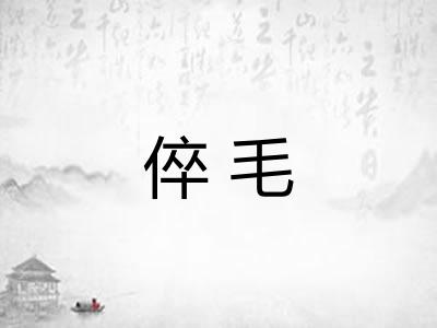 倅毛