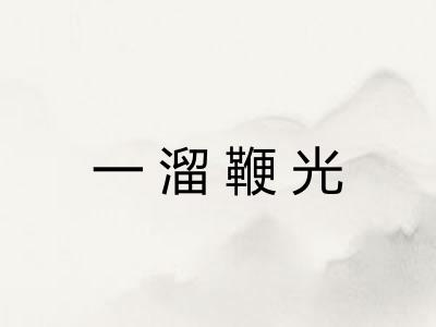 一溜鞭光