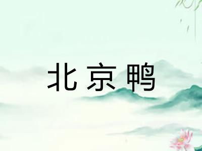 北京鸭