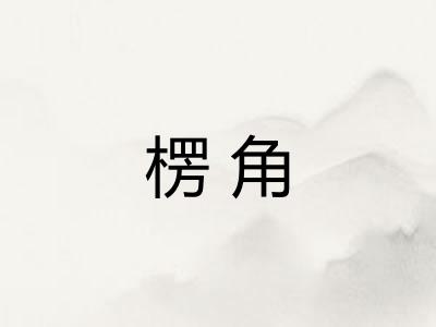 楞角