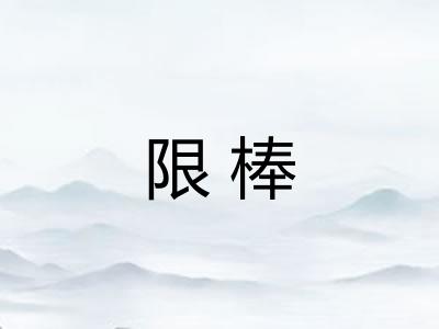 限棒