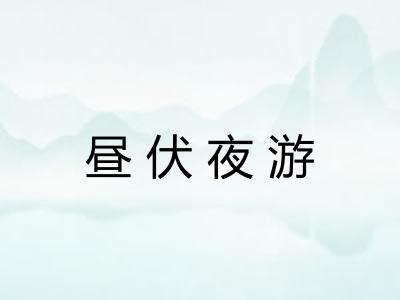 昼伏夜游