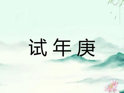 试年庚