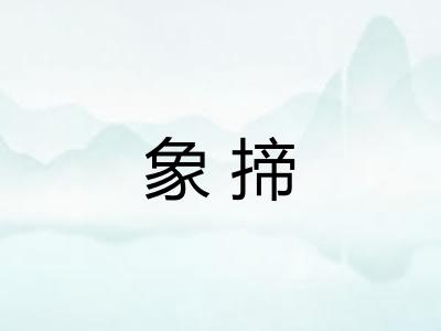 象揥