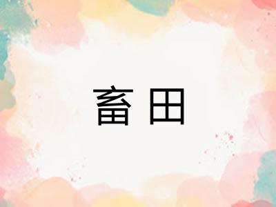 畜田
