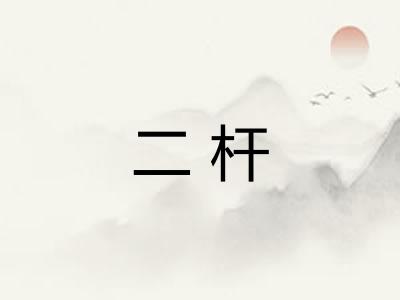 二杆