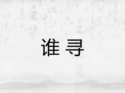 谁寻