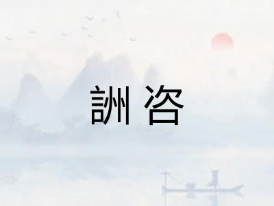 詶咨