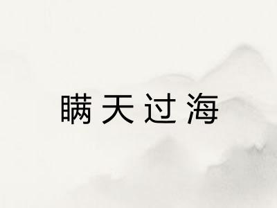 瞒天过海