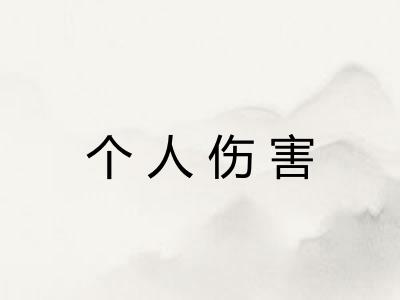 个人伤害