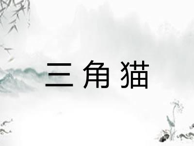三角猫 三角猫
