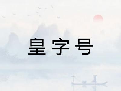皇字号 皇字号