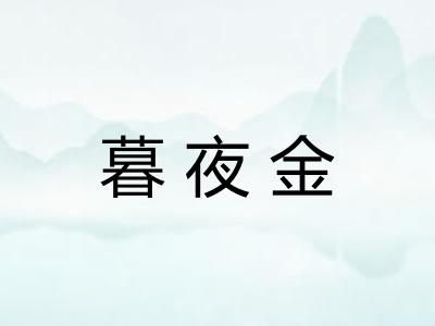 暮夜金