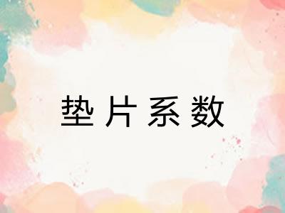 垫片系数