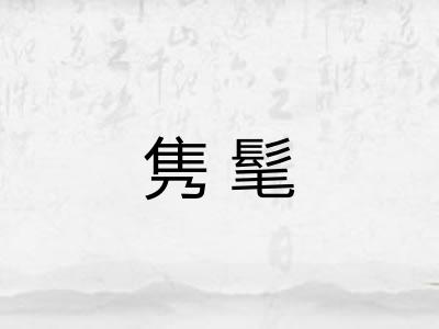 隽髦