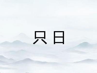 只日