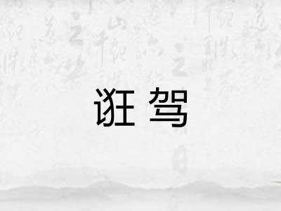诳驾