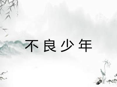 不良少年