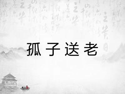 孤子送老