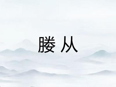 媵从