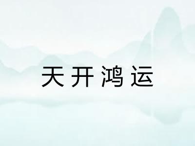 天开鸿运