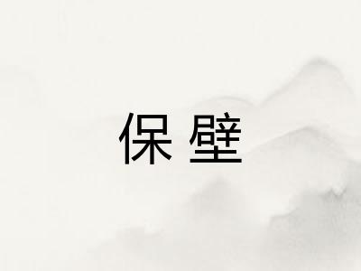 保壁