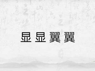 显显翼翼