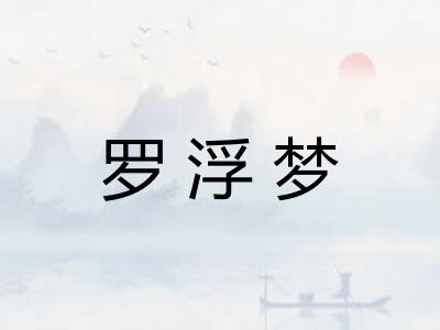 罗浮梦