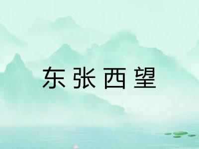 东张西望