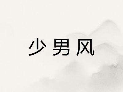 少男风