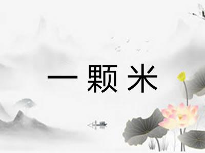 一颗米