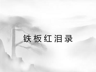 铁板红泪录