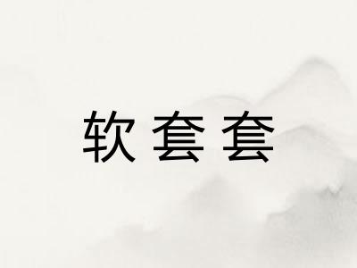 软套套
