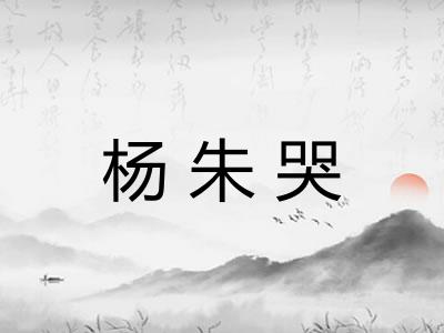 杨朱哭