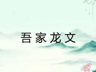 吾家龙文