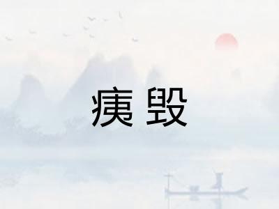 痍毁