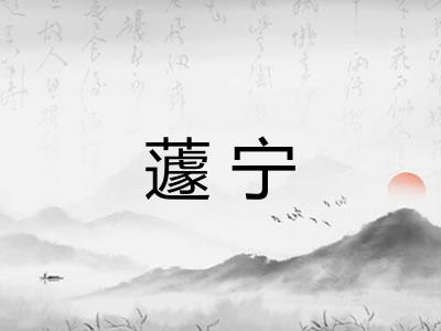蘧宁 蘧宁