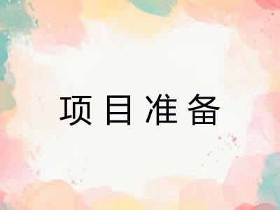 项目准备